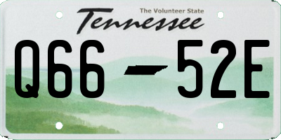 TN license plate Q6652E