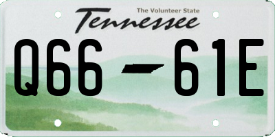 TN license plate Q6661E