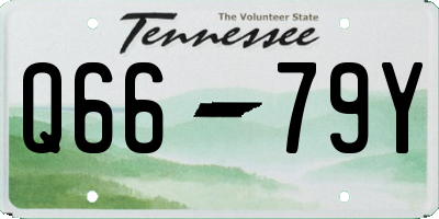 TN license plate Q6679Y