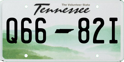 TN license plate Q6682I