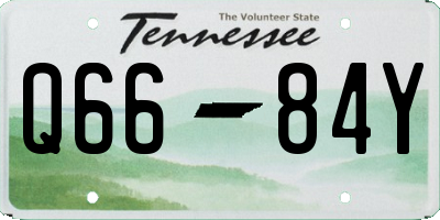 TN license plate Q6684Y