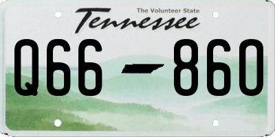 TN license plate Q6686O