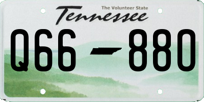 TN license plate Q6688O
