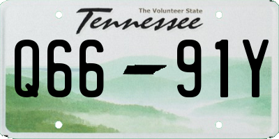 TN license plate Q6691Y