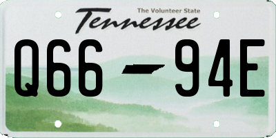 TN license plate Q6694E