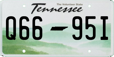 TN license plate Q6695I