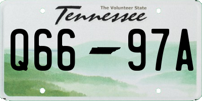 TN license plate Q6697A