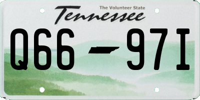TN license plate Q6697I