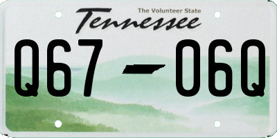 TN license plate Q6706Q