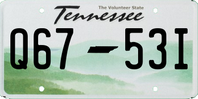 TN license plate Q6753I