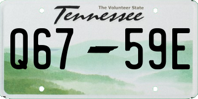 TN license plate Q6759E