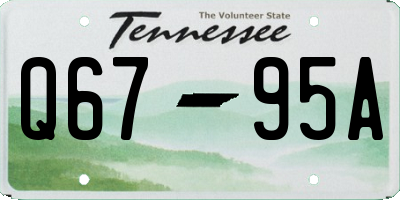 TN license plate Q6795A
