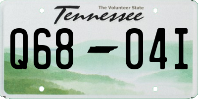 TN license plate Q6804I
