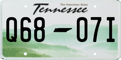 TN license plate Q6807I