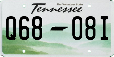 TN license plate Q6808I