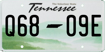 TN license plate Q6809E