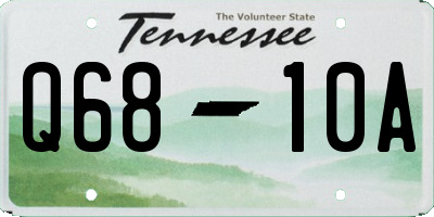 TN license plate Q6810A