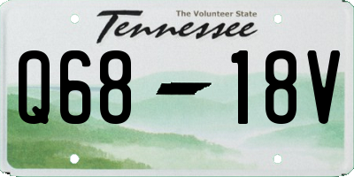 TN license plate Q6818V