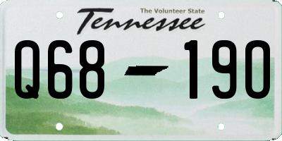 TN license plate Q6819O