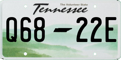 TN license plate Q6822E