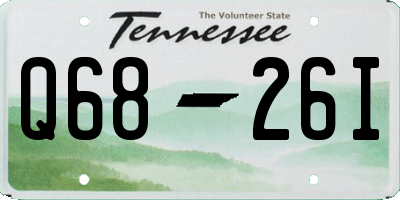 TN license plate Q6826I