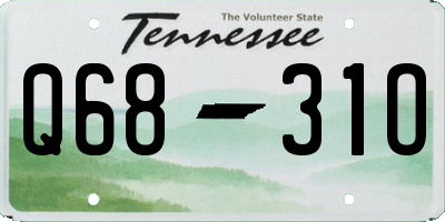 TN license plate Q6831O