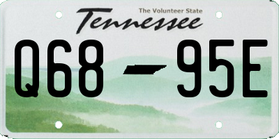 TN license plate Q6895E