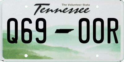 TN license plate Q6900R