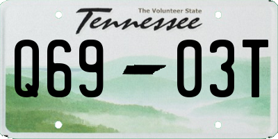 TN license plate Q6903T