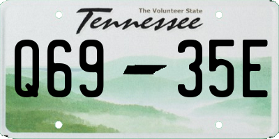 TN license plate Q6935E