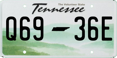 TN license plate Q6936E