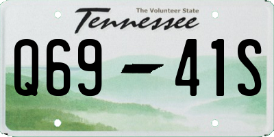 TN license plate Q6941S