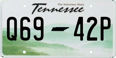 TN license plate Q6942P