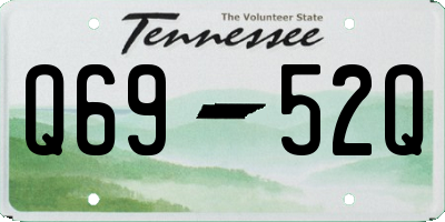 TN license plate Q6952Q