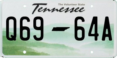 TN license plate Q6964A