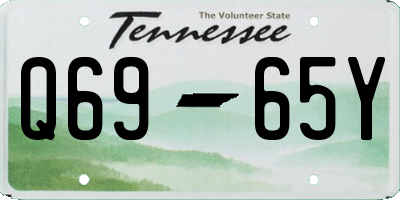 TN license plate Q6965Y