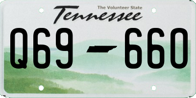 TN license plate Q6966O