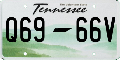 TN license plate Q6966V