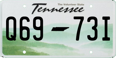 TN license plate Q6973I