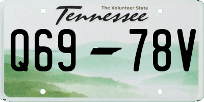 TN license plate Q6978V