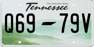 TN license plate Q6979V