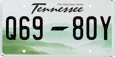 TN license plate Q6980Y