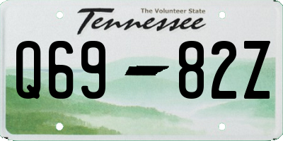TN license plate Q6982Z