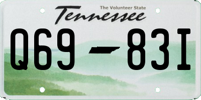 TN license plate Q6983I