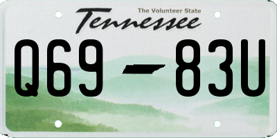 TN license plate Q6983U