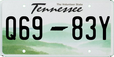TN license plate Q6983Y