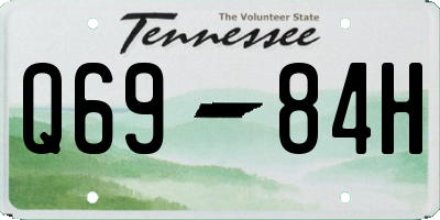 TN license plate Q6984H