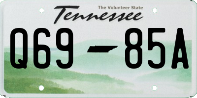 TN license plate Q6985A
