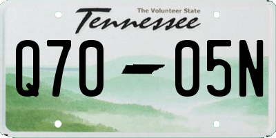 TN license plate Q7005N