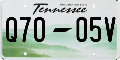 TN license plate Q7005V